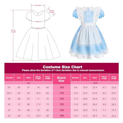 ReliBeauty Deluxe Glittering Dress with Apron & Bow Hair Band - Image 3