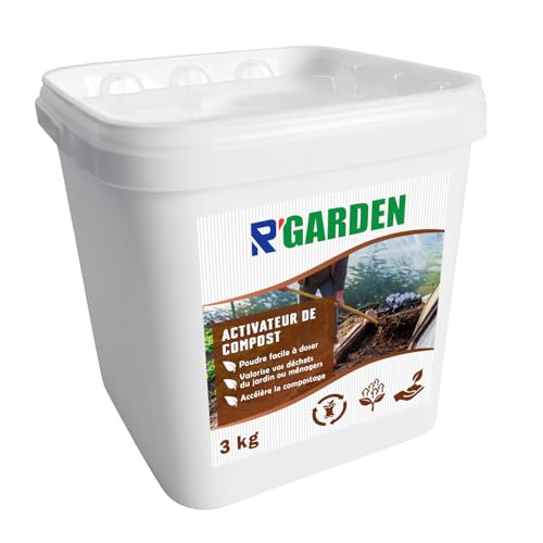 R’GARDEN – Activateur de Compost – Poudre Naturelle Facile à doser – Accélère Le compostage – Valorise Les déchets du Jardin et ménagers – Utilisable en Agriculture Biologique (1, Kilogrammes)