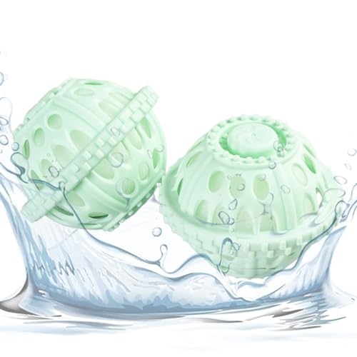 Bola de lavandería para lavadora, bolas de lavandería sin detergente para quitar pelusas, suministros de limpieza del hogar antinudos para familias, estudiantes universitarios, vacaciones, viajes RV