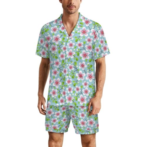 Pyjama col boutonné homme en coton blanc 42 doux élégant