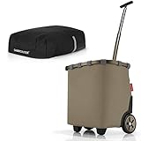  reisenthel Angebot Einkaufstrolley carrycruiser Plus gratis Cover Abdeckung und Sichtschutz! (Olive Green)