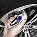 GSSUSA Digital Tire Pressure Gauge 150 PSI 4 Settings for Car Truck Bicycle Bike with Backlit LCD, Non-Slip Grip & Lighted Nozzle, Silver(1 Pack)