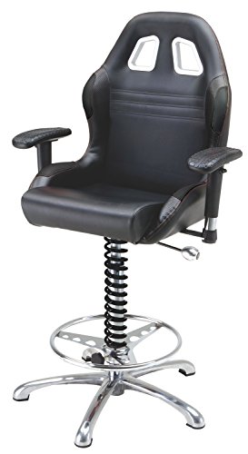 Pitstop Furniture BC6000B Black Crew Chief Bar Chair