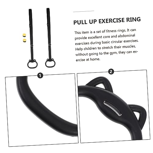 Set de anillas ajustables para fitness POPETPOP negras miniatura 7