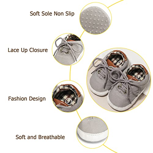 Image of Infant Baby Boys Girls Canvas Sneaker Toddler Slip On Anti Skid Newborn First Walkers Candy Shoes for 0-18 Months