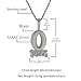 Hip-Hop Style Diamond O Block Zircon Letter Pendant Necklace, Fashion Jewelry (silver)