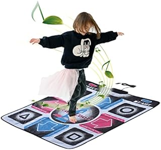 ciciglow Dance Mat for PC,Nonslip Durable USB Dance Blanket Dancing Step Pad for Kids Adults,Single User Wireless Dance Mat Game TV Non-Slip Best gift for kids(size:93 * 83cm)
