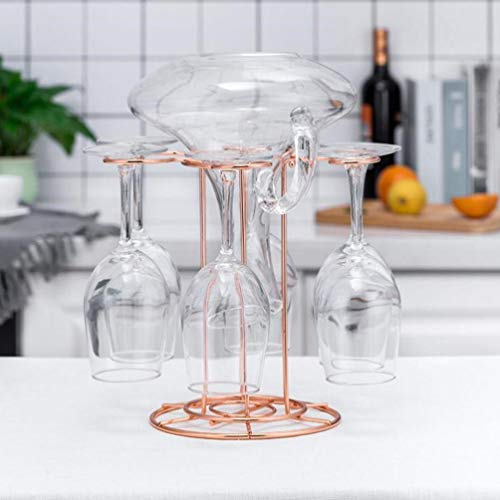 NICEXMAS Suporte para Copos de Vinho Decantador de Vinho Suporte de Secagem para Taças Rack de Armaz