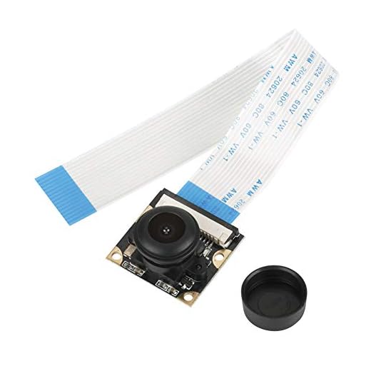 Akozon Modulo Telecamera 5 MP Sensore Webcam 130 ° Video HD Supporta Visione Notturna Passa Sutomaticamente Scheda del Modulo Telecamera per Raspberry pi / 3/2