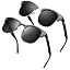 2 Glossy Black Black & Glossy Black Black(gold Rim)