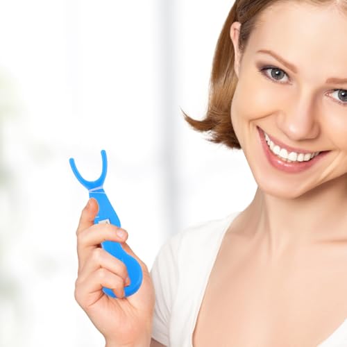 Zahnseidenhalter Healifty mit 2 Essential Zahnseide für Mundhygiene