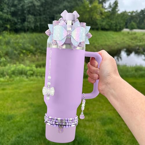 Hpebl 9PCS Accessories for Stanley Cup 30 40oz Tumbler Accessories,Purple - image 4