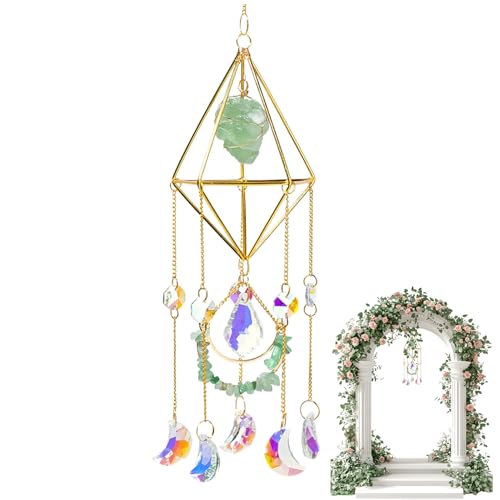 Carillon d'extérieur et attrape-soleil coloré en cristal pour la décoration du balcon - 8