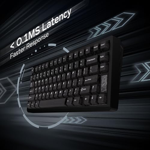 Image of Mechanical Keyboard, Chilkey Slice75 HE Gaming Keyboard Wired, 75% Hall Effect Magnetic Aluminum Keyboard with WS Flux HE Clacky Switch, Rapid Trigger, 8K Polling, Per-Key RGB Custom, PC /Mac Support