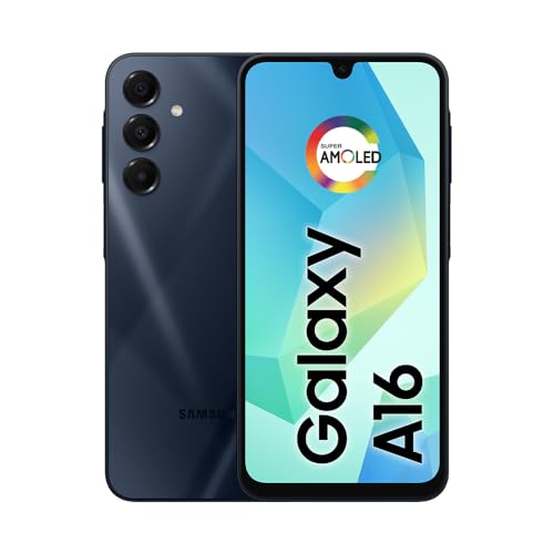Samsung Celular Galaxy A16, 128GB + 4GB RAM, Câmera de até 50MP, Tela 6.7', NFC, IP54, Bateria 5000 mAh (Preto)