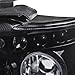 SPEC-D TUNING Glossy Black Smoke LED Dual Halo Projector Headlights Compatible with 2001-2003 BMW E53 X5 All, Left + Right Pair Headlamps Assembly