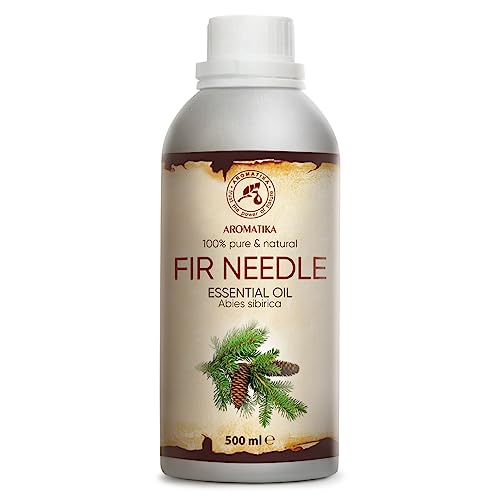 Aceite Esencial de Aguja de Abeto 500ml - Aroma de Navidad - Aroma de Coníferas para Sauna - Cuidado Cuerpo - Bienestar - Masaje - Difusor - Fragancia en Habitación