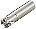 KYOCERA MEW1250W125104T Indexable End Mill, Steel, Weldon Shank, 4 Inserts, 1.25" Cutting Diameter, 0.3930" Max Drilling Depth, 1.2500" Shank Diameter, 4.0000" Length
