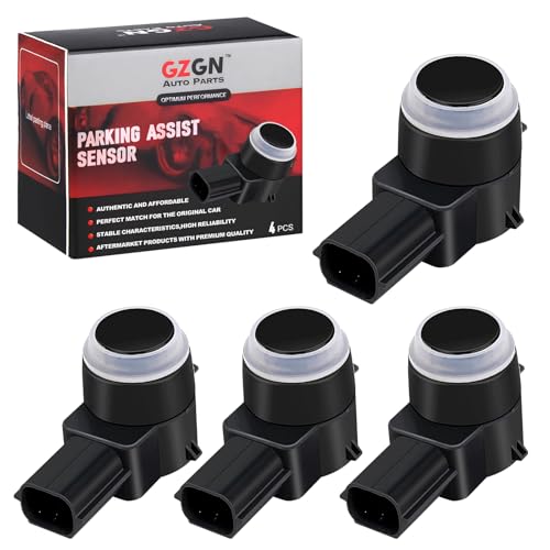 GZGN 1EW63TZZAA Parking Assist Sensor Compatible with Dodge Ram 1500 2500 3500 Journey Durango,Jeep Commander Liberty Grand Cherokee,4PCS Reverse Rear Backup Bumper Parking Sensors