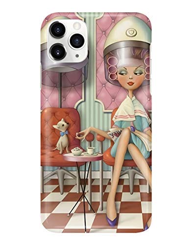 Flash Deals - 60% OFF Vintage Hairstylist, Hairdresser Community Phone Case for Apple iPhone 11 - Anti-Scratch Tempered Glass Back Cover TPU Frame Fashion Slim Case Anti-Drop for iPhone Samsung