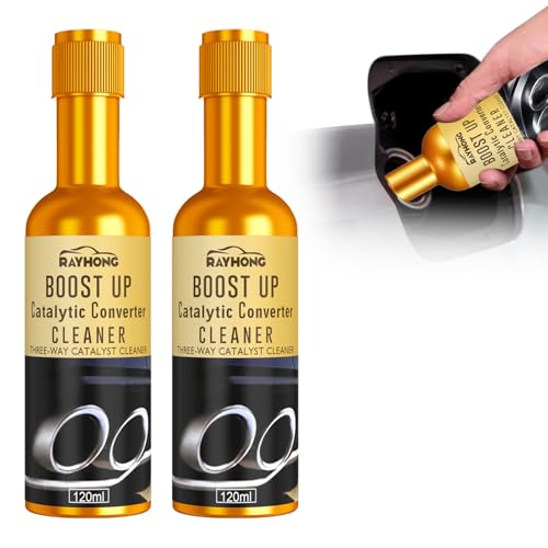 Pulitore Iniettori Diesel,Detersivo Catalizzatore per Benzina,Catalitic Converter Cleaner Per Diesel Benzina,Vehicle Engine Catalytic Converter Cleaner,Per Benzina,Diesel, Ibrido Catalizzatore,2 pcs