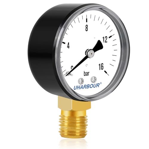 Uharbour MT016 Manometer Wasser 0-16 Bar