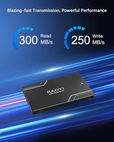 Image of RAOYI 64GB Internal SSD SATA III 2.5 inch Solid State Drive 3D NAND Flash Advanced SSD Hard Drive Up to 300MB /s SATA 3 SSD Upgrade Performance for PC Laptop