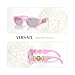 Versace VE4361 539687 53MM Pink/Light Grey Rectangular Sunglasses For Men For Women + BUNDLE With Designer iWear Eyewear Kit
