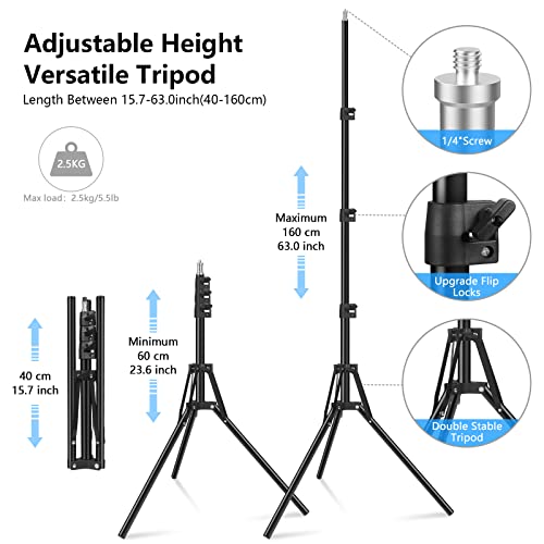 Kit éclairage de vidéoconférence USB avec trépied réglable LED - 5