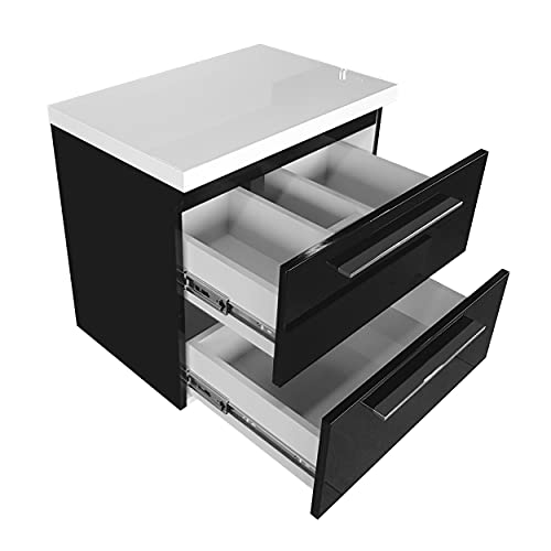 Dimensioni: Larghezza: 80 cm. Profondità: 39 cm. Altezza con piano lavabo: 56 cm.