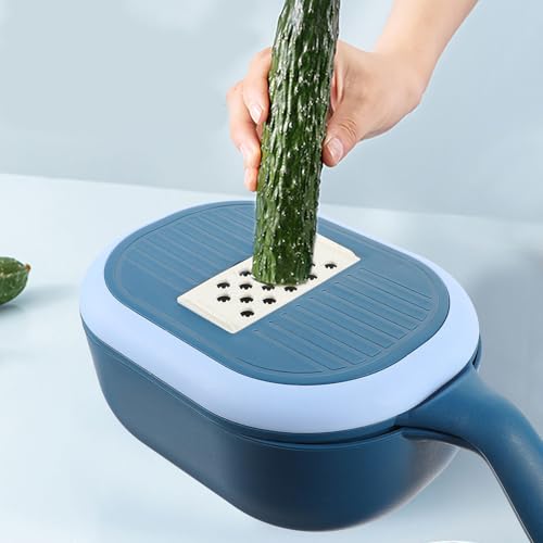 Cortador Multifuncional de Verduras SHINEOFI azul miniatura 7