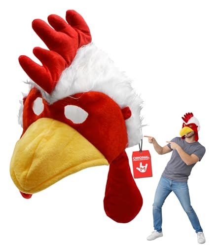 Nicky Bigs Novelties Chicken Hat Bird Top Hat Headband For Women Funny Rooster Hats Crazy Hats Day Animal Costume Adult Bird Costume Adult
