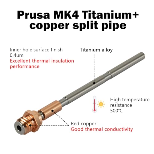 Tête d'impression pour Prusa i3 MK4 pour imprimer sans interruption avec buse 0.4mm