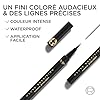 L'Oréal Paris - Eyeliner Feutre - Longue Tenue 24 Heures - Pointe Feutre Souple - Couleurs Intenses et Vibrantes - Waterproof - Application et Tracé Précis - Haute Precision - Teinte : Noir Silk