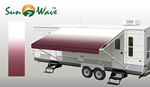 SunWave Awning Fabric Burgundy Fade 18'(approximate Fabric Width 17' 2-3")