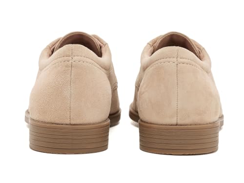Image of Cole Haan Women's Stassi Oxford, Birch Beige Suede, 9-B US