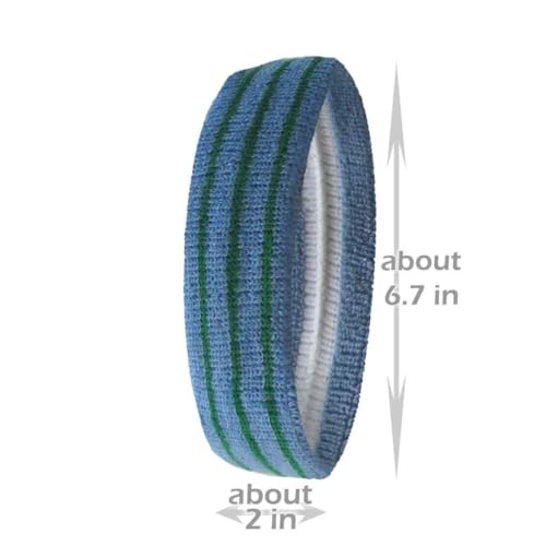Image of COUVER Tennis Headband - Cotton Terry Cloth Sweatband for Men & Women - High Absorbency Athletic Hairband for Gym, Basketball & Running - 1 Piece