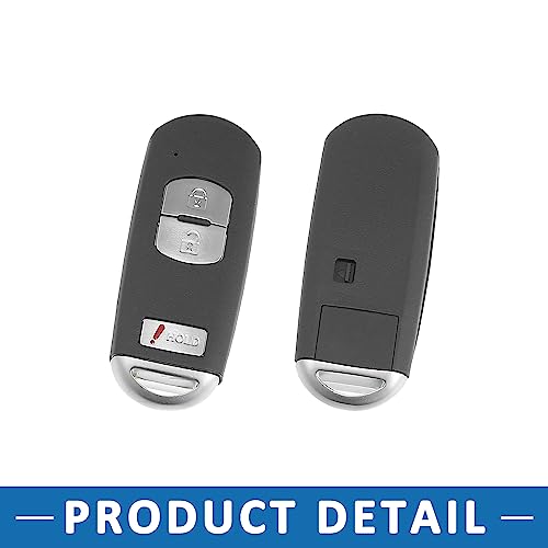 Coque de clé SKE13D-01 Antichoc Mazda 3 Accessoire Protection Noir - 6