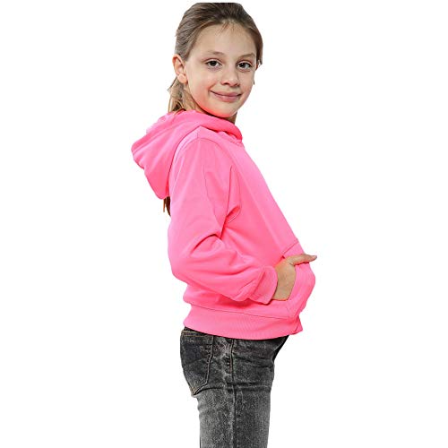 Girls Boys Plain Sweatshirt Tie Dye Pullover Shirt Fleece Hooded Jumper Long Sleeve Childrens Unisex Age 2-13 Yrs3