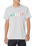 Ariat Viva Mexico Independent SMU T-Shirt Camisa, Small para Hombre