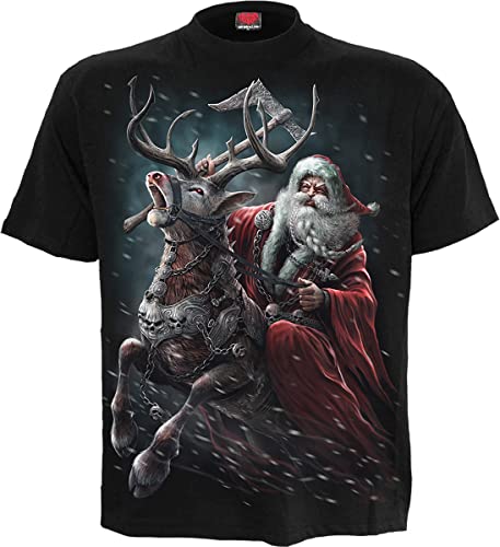 Spiral Sleigher Uomo T-Shirt Nero L 100% Cotone Regular - 2