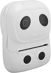 Mini Impressora Térmica 58mm papel conexão via Bluetooth app Portátil Panda branco e preto Imprime Desenho para colorir uso em Escola Trabalho notas estudo decore