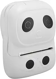 Mini Impressora Térmica 58mm papel conexão via Bluetooth app Portátil Panda branco e preto Imprime Desenho para colorir uso em Escola Trabalho notas estudo decore