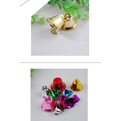 VALICLUD 100pcs Gold Liberty Bells Christmas Jingle Bells Mini Craft Vintage Brass for Christmas Wind Chimes Making (Diameter 25mm) - Image 3