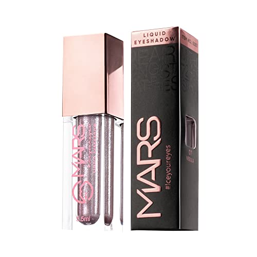 Image of MARS Metallic Liquid Glitter Eyeshadow | Waterproof & Highly Pigmented | Smooth Glide Formula (5.5ml) (11-Galactic Dust)