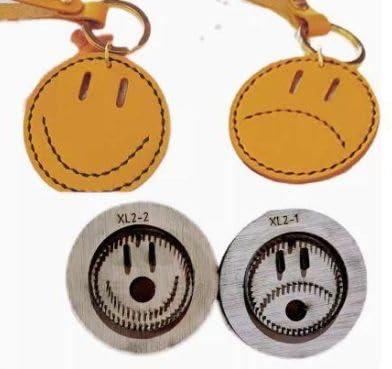 Amazon.co.jp: 縫い穴付き丸々 smile 可愛い ニコちゃんの形の抜き型2