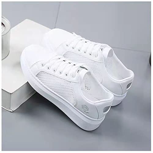 Femmes Chaussures D'été Baskets Mode Respirant Femmes Baskets Chaussures Décontractées Découpes Dentelle Creuse Respirant Plate-Forme Chaussures Plates Femme Baskets Cover