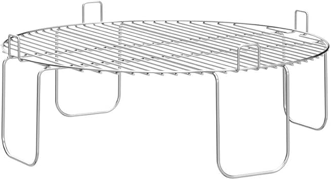 4 inch Stainless Steel Grill Rack Compatible with NuWave Oven Pro, Primo, NutriChef, Black Decker | Reversible Grate Accessory for Cooking, Baking, Cooling in Infrared Kitchen Convection Toaster Oven