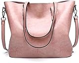 AYSIS Hobo Bags for Women Faux Leather Purses and Satchel Handbags Shoulder Bag Large Hobo Purse with Tassel :- Pink
