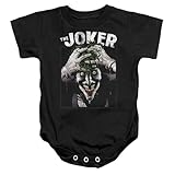 Batman Crazed Joker Unisex Infant Snap Suit for Baby (18 Months) Black